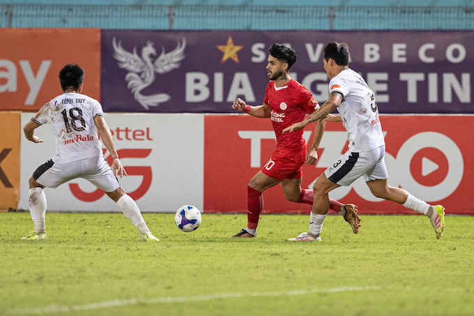 Ngoại binh của Thể Công Viettel luôn khiến các đối thủ phải e dè. Ảnh: Đức Cường