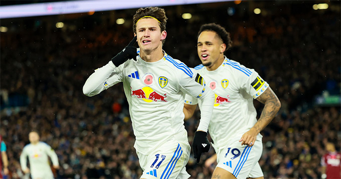 Leeds đánh bại West Ham ở trận đấu sớm vòng 9 Ngoại hạng Anh