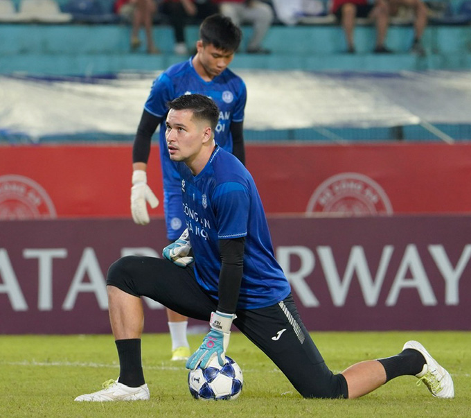 Nguyễn Filip tái phát chấn thương - Ảnh: CLB Công an Hà Nội