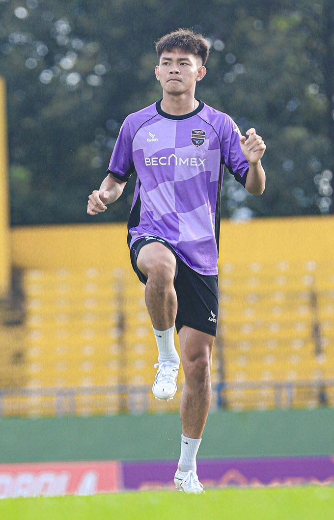 Vĩ Hào sẵn sàng cho SEA Games sắp tới - Ảnh: Becamex TP.HCM