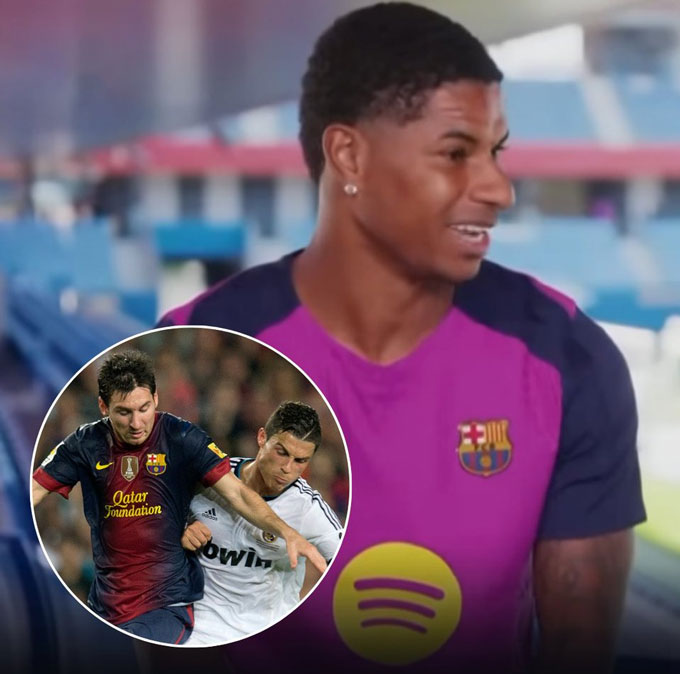 Rashford lấp lửng khi được hỏi ai là GOAT