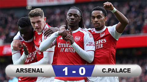  Kết quả Arsenal 1-0 Crystal Palace: Thêm 3 điểm cho Pháo thủ