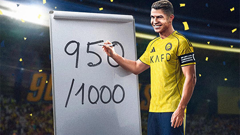  Cristiano Ronaldo đã đạt một cột mốc không tưởng trong lịch sử bóng đá