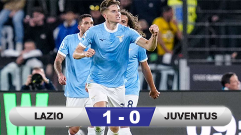  Kết quả Lazio 1-0 Juventus: Hạ đẹp 'Lão phu nhân'