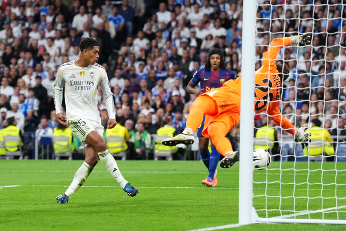 Bellingham ghi bàn quyết định giúp Real Madrid hạ Barca