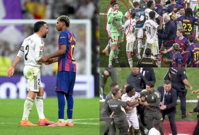 Carvajal và Courtois cũng nhảy vào tranh cãi với Yamal