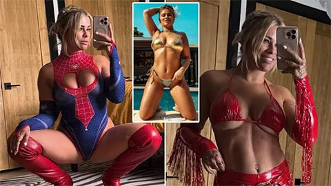  Kiều nữ UFC hóa nữ người nhện nóng bỏng khiến người xem đứng ngồi không yên