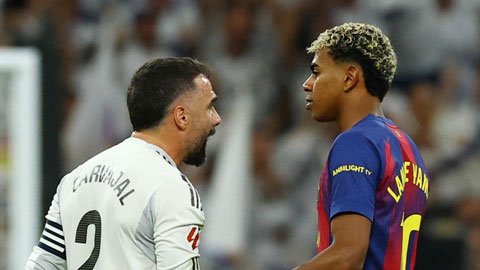  Lamine Yamal bỏ theo dõi Dani Carvajal sau trận El Clasico