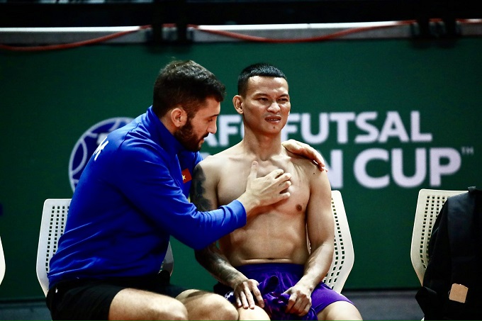 Trần Thái Huy trở lại sau 5 tháng dưỡng thương. Ảnh: Phan Hồng