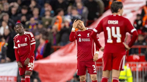  Liverpool lập hàng loạt kỷ lục tệ hại sau thảm bại trước Crystal Palace