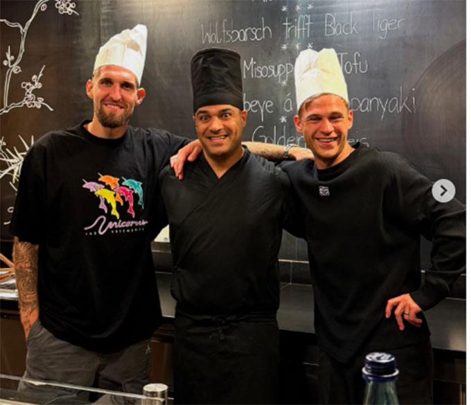 Kimmich và Andrich là đôi bạn thân ngoài sân cỏ