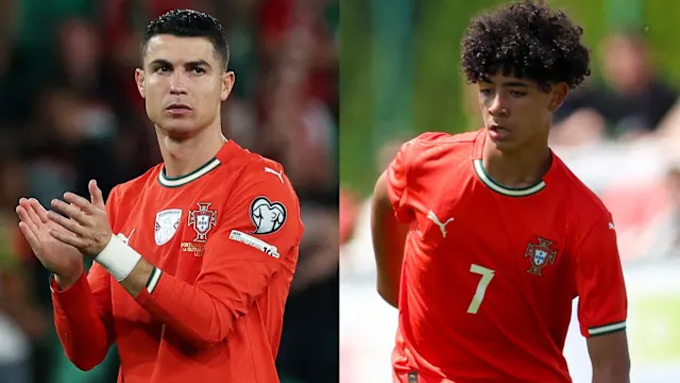 Ronaldo Jr. đang theo chân của ông bố huyền thoại