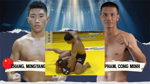  Phạm Công Minh hạ võ sĩ Trung Quốc, đoạt cúp MMA thế giới