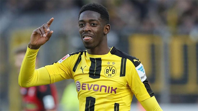 Dembele từng có thời gian thi đấu ở Đức cho Dortmund
