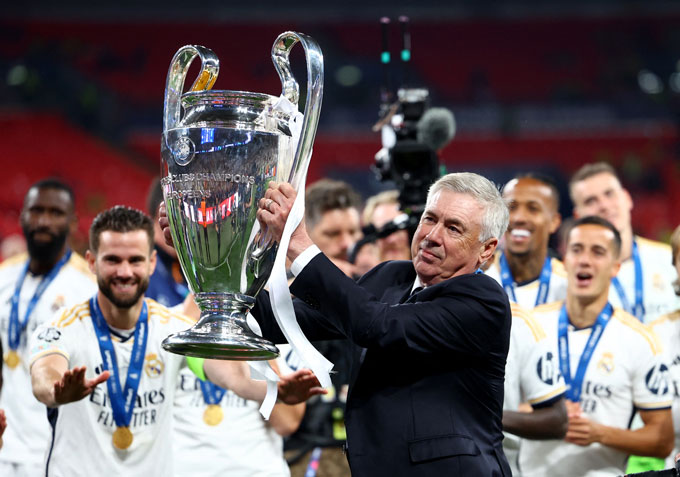 Ancelotti từng 3 lần vô địch Champions League cùng Real
