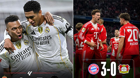  Real và Bayern cùng thắng đậm, PSG thắng nhọc, Napoli bị cầm hoà