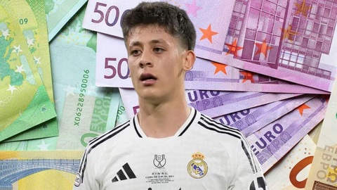  Real Madrid 'hoan hỉ' chi 2 triệu euro vì Arda Guler