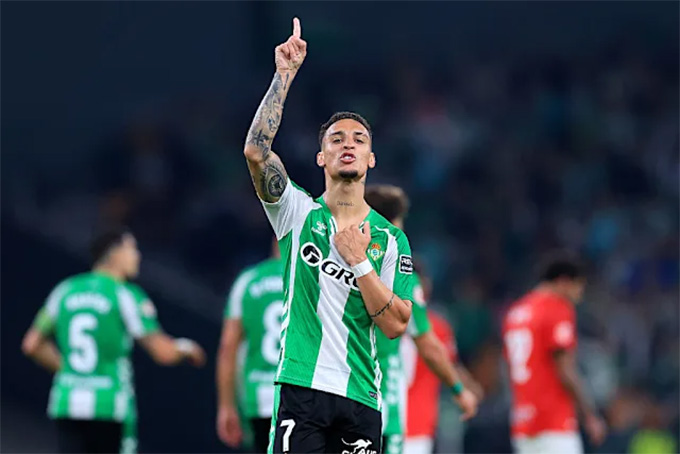 Antony đang thi đấu bùng nổ tại Betis