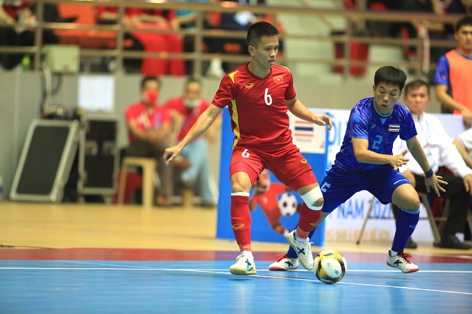 Thủ quân Phạm Đức Hòa tự tin khi gặp Thái Lan ở VCK futsal châu Á 2026. Ảnh: Phan Tùng