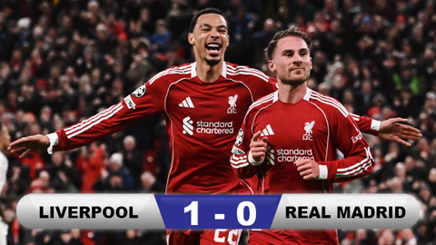  Kết quả Liverpool 1-0 Real Madrid: Người hùng Mac Allister