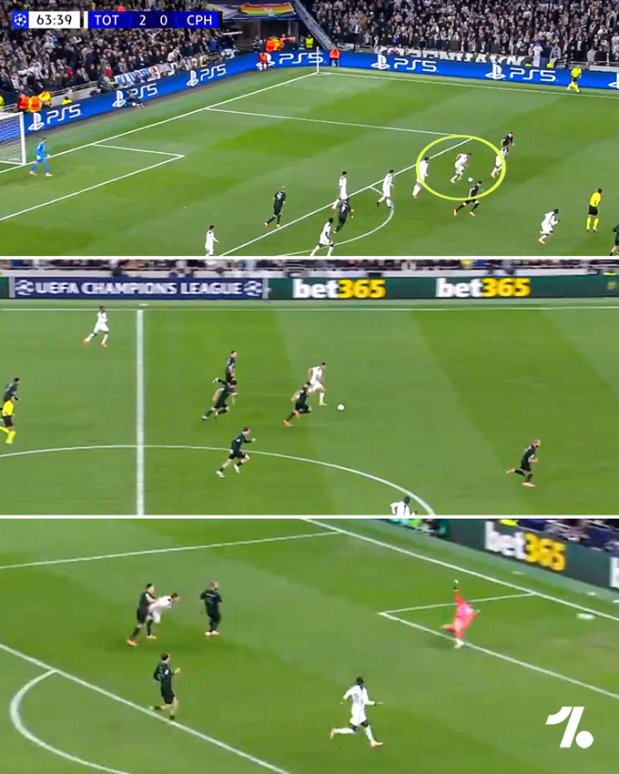 Van de Ven đi bóng từ sân nhà trước khi dứt điểm thành bàn