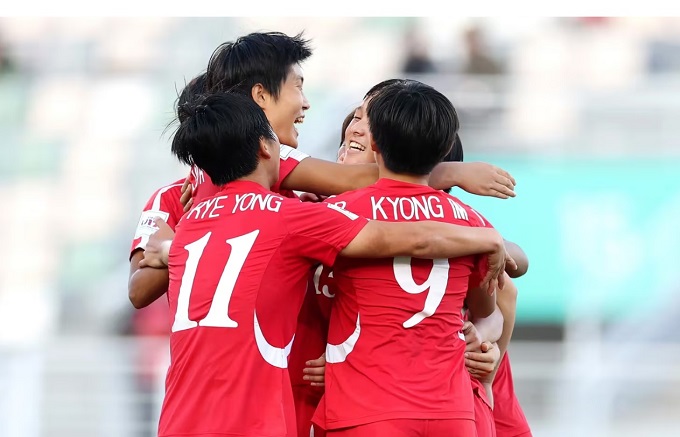 Niềm vui chiến thắng của U17 nữ Triều Tiên