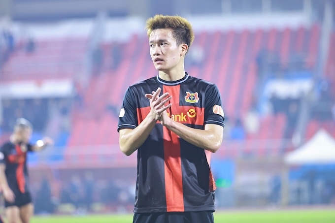 Hoàng Đức tiếp tục có tên trong danh sách các ứng viên Quả bóng vàng 2025. Ảnh: Đức Cường