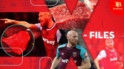  'Bữa bít tết trong giày' của ngôi sao West Ham
