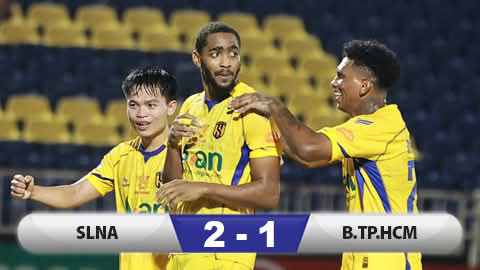  Kết quả Sông Lam Nghệ An 2-1 Becamex TP.HCM: Bất ngờ ở sân Vinh