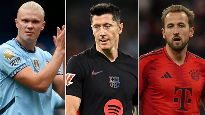Lewandowski ngồi chung mâm Kane và Haaland dù đã 37 tuổi