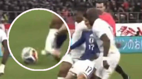  Cầu thủ Nhật Bản sút gãy chân ngôi sao người Ghana