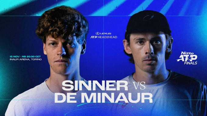 Sinner hạ De Minaur ở bán kết ATP Finals 2025