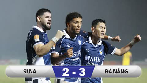  Kết quả Sông Lam Nghệ An 2-3 Đà Nẵng: Đà Nẵng vào tứ kết
