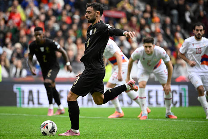 Bruno Fernandes là một trong số những cầu thủ Bồ Đào Nha chơi hay ở trận này