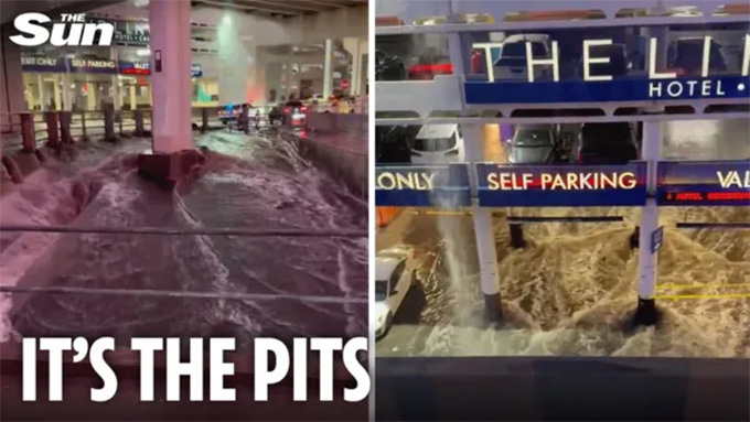 Las Vegas chìm trong biển nước