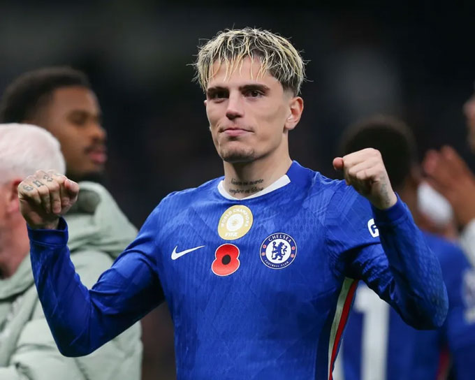 Garnacho hiện đang khoác áo Chelsea