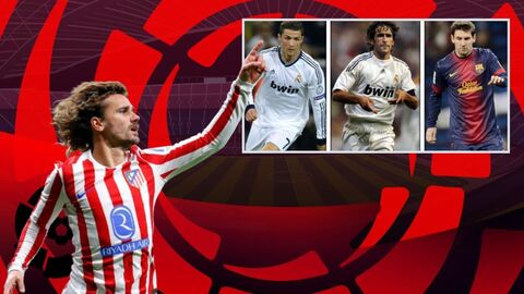  Griezmann vượt Ronaldo và hướng tới cột mốc của Raul