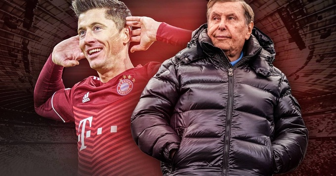 Zahavi (phải) là tổng đạo diễn vụ Lewy từ Bayern Munich sang Barca