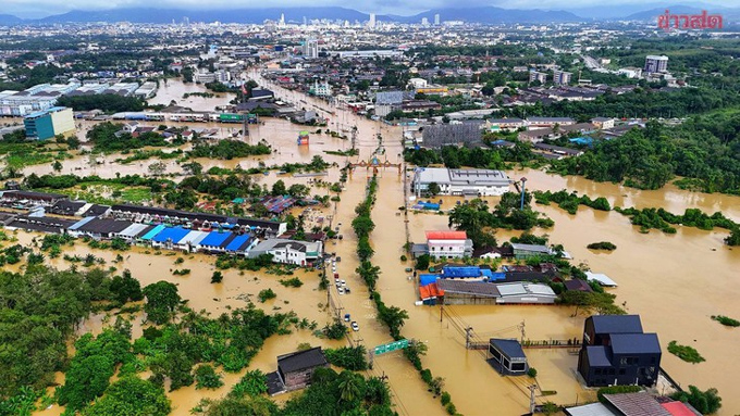 Nhiều nơi tại Thái Lan đang bị ảnh hưởng bởi lũ lụt