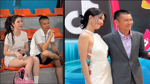  'Nữ hoàng nội y' Ngọc Trinh đánh pickleball cùng đại gia