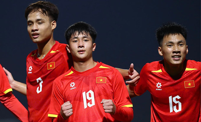 Mạnh Quân là Vua phá lưới U15 và U17 Quốc gia 2025 - Ảnh: Đức Cường