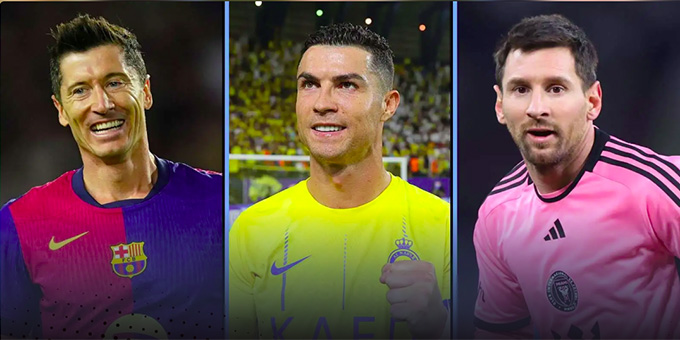 Trong Top 5 cầu thủ ghi nhiều bàn thắng không tính từ chấm phạt đền ở thế kỷ 21, Ronaldo đứng sau Messi