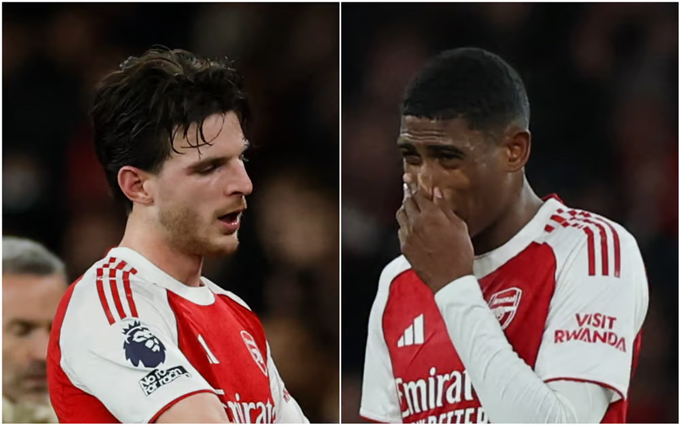 Cả Rice và Mosquera đều bị đau ở trận thắng Brentford