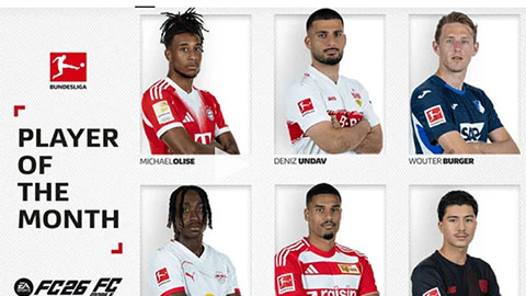  Ngôi sao gốc Việt tranh giải Cầu thủ hay nhất Bundesliga tháng 11 với Michael Olise
