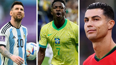  Vinicius Jr xếp trên cả Ronaldo lẫn Messi
