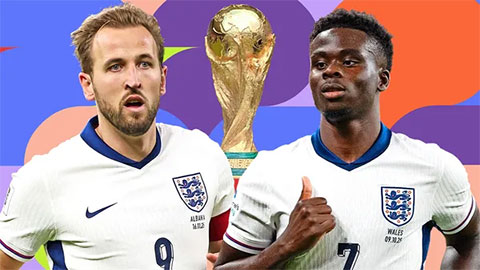  Vì sao ĐT Anh nên… hy vọng đứng nhì bảng tại World Cup 2026?