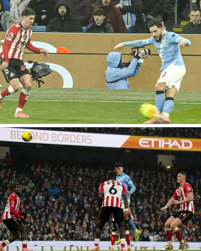 Cherki có pha rabona kiến tạo cho Foden ghi bàn