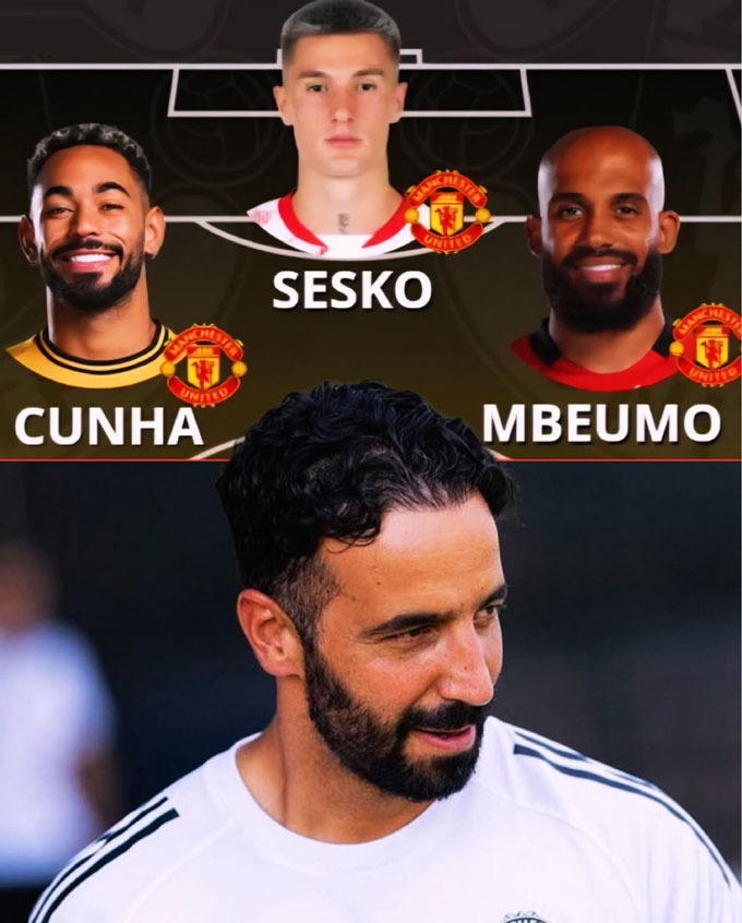 HLV Amorim muốn dùng bộ ba Cunha, Sesko và Mbeumo ở trận gặp Bournemouth
