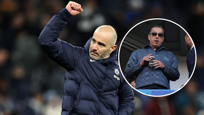 Maresca được cho là bất đồng với đồng sở hữu Chelsea là Behdad Eghbali (ảnh nhỏ)