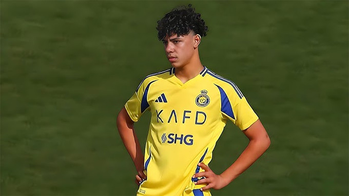 Cristiano Junior ghi bàn duy nhất giúp U16 Al Nassr có điểm